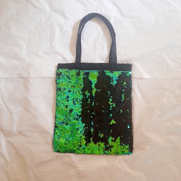 ● Mermaid Sequin Tote Bag with zipper - Picture 6 of 16